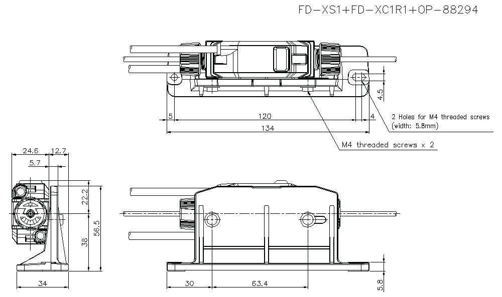 FD-XS1/FD-XC1R1/OP-88294 Dimension