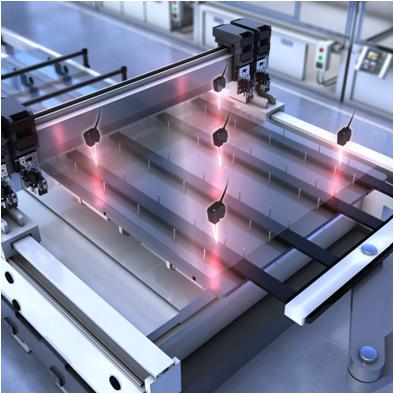 Thickness measurement of a glass substrate